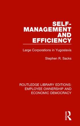 Sacks | Self-Management and Efficiency | Buch | 978-1-138-30986-9 | sack.de