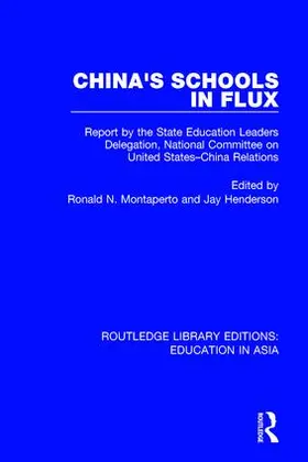 Montaperto / Henderson |  China's Schools in Flux | Buch |  Sack Fachmedien