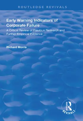 Morris | Early Warning Indicators of Corporate Failure | Buch | 978-1-138-31203-6 | www.sack.de
