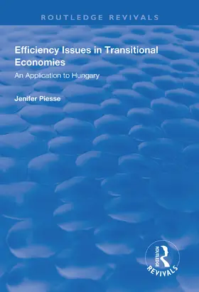 Piesse |  Efficiency Issues in Transitional Economies | Buch |  Sack Fachmedien