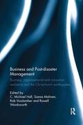 Hall / Malinen / Vosslamber |  Business and Post-disaster Management | Buch |  Sack Fachmedien