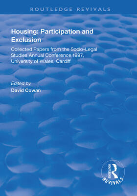 Cowan | Housing: Participation and Exclusion | Buch | 978-1-138-32031-4 | sack.de