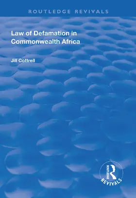 Cottrell | Law of Defamation in Commonwealth Africa | Buch | 978-1-138-32305-6 | www.sack.de