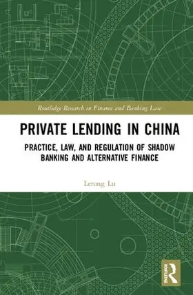 Lu |  Private Lending in China | Buch |  Sack Fachmedien