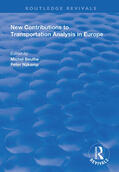 Beuthe / Nijkamp |  New Contributions to Transportation Analysis in Europe | Buch |  Sack Fachmedien