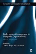 Hoque / Parker |  Performance Management in Nonprofit Organizations | Buch |  Sack Fachmedien