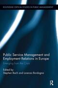 Bach / Bordogna |  Public Service Management and Employment Relations in Europe | Buch |  Sack Fachmedien