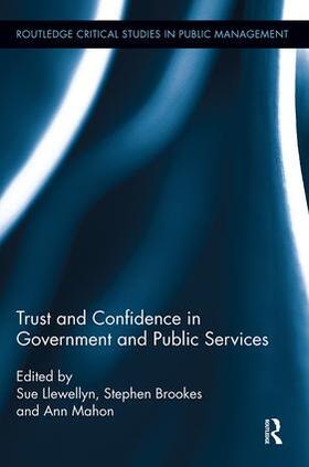 Mahon / Llewellyn / Brookes |  Trust and Confidence in Government and Public Services | Buch |  Sack Fachmedien