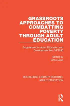 Duke |  Grassroots Approaches to Combatting Poverty Through Adult Education | Buch |  Sack Fachmedien