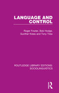 Fowler / Hodge / Kress |  Language and Control | Buch |  Sack Fachmedien