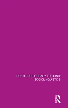 Williams |  Sociolinguistics | Buch |  Sack Fachmedien