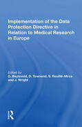 Beyleveld / Townend / Rouille-Mirza |  Implementation of the Data Protection Directive in Relation to Medical Research in Europe | Buch |  Sack Fachmedien
