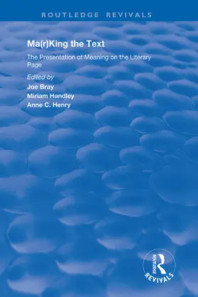 Bray / Handley / Henry | Ma(r)king the Text | Buch | 978-1-138-36208-6 | sack.de