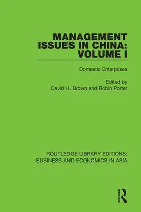 Brown / Porter |  Management Issues in China: Volume 1 | Buch |  Sack Fachmedien