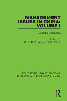 Brown / Porter |  Management Issues in China | Buch |  Sack Fachmedien
