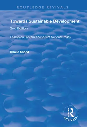 Saeed |  Towards Sustainable Development | Buch |  Sack Fachmedien