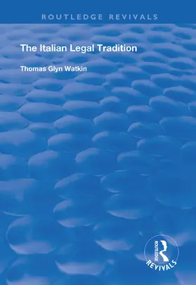 Watkin |  The Italian Legal Tradition | Buch |  Sack Fachmedien
