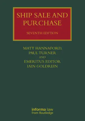 Goldrein / Hannaford / Turner |  SHIP SALE AND PURCHASE 7E | Buch |  Sack Fachmedien