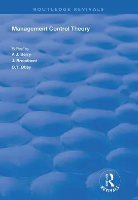 Berry / Broadbent / Otley |  Management Control Theory | Buch |  Sack Fachmedien