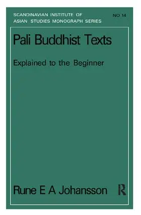 Johansson | Pali Buddhism Texts Nims14 | Buch | 978-1-138-40564-6 | www.sack.de