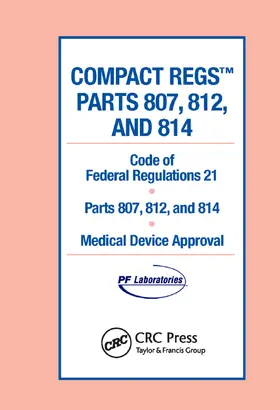 Interpharm |  Compact Regs Parts 807, 812, and 814 | Buch |  Sack Fachmedien