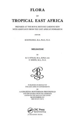 Styles / White |  Flora of Tropical East Africa - Meliaceae (1991) | Buch |  Sack Fachmedien