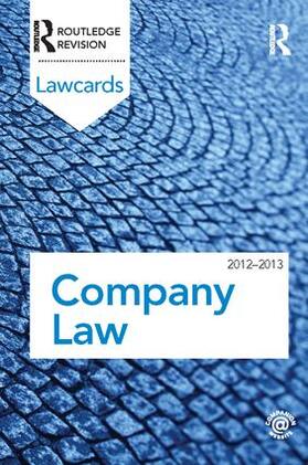 Routledge | Company Lawcards 2012-2013 | Buch | 978-1-138-40918-7 | sack.de