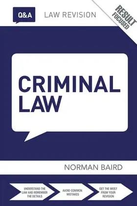 Baird | Q&A Criminal Law | Buch | 978-1-138-41547-8 | www.sack.de