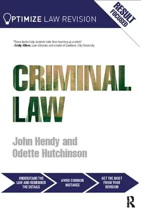 Hendy / Hutchinson |  Optimize Criminal Law | Buch |  Sack Fachmedien