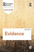 Routledge |  Evidence Lawcards 2012-2013 | Buch |  Sack Fachmedien