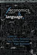 Backhouse |  Economics and Language | Buch |  Sack Fachmedien