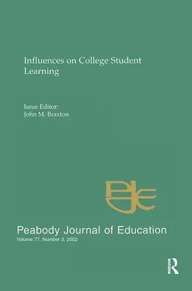 Braxton |  Influences on College Student Learning | Buch |  Sack Fachmedien