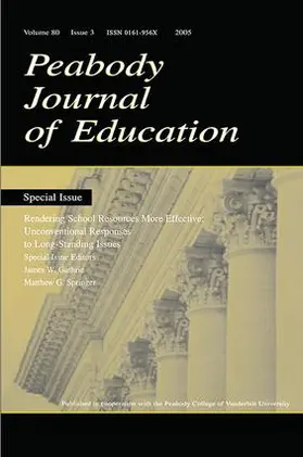 Guthrie / Springer |  Rendering School Resources More Effective | Buch |  Sack Fachmedien