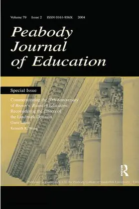 Wong |  Commemorating the 50th Anniversary of brown V. Board of Education: | Buch |  Sack Fachmedien