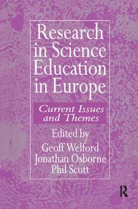 Welford / Osborne / Scott |  Research in science education in Europe | Buch |  Sack Fachmedien