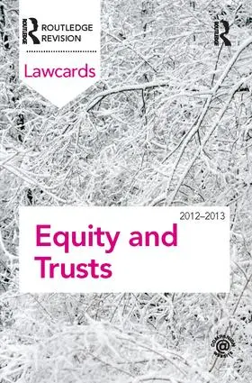 Routledge |  Equity and Trusts Lawcards 2012-2013 | Buch |  Sack Fachmedien