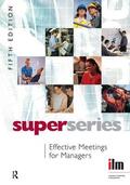  Effective Meetings for Managers | Buch |  Sack Fachmedien