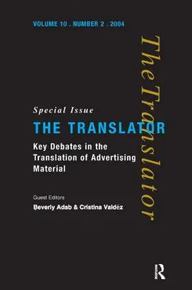 Adab / Valdes |  Key Debates in the Translation of Advertising Material | Buch |  Sack Fachmedien