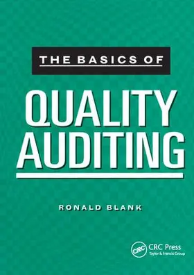 Blank |  The Basics of Quality Auditing | Buch |  Sack Fachmedien