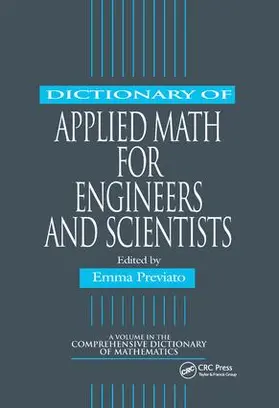 Previato |  Dictionary of Applied Math for Engineers and Scientists | Buch |  Sack Fachmedien