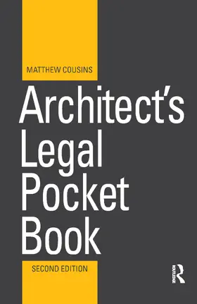 Cousins |  Architect's Legal Pocket Book | Buch |  Sack Fachmedien