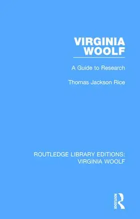 Rice |  Virginia Woolf | Buch |  Sack Fachmedien