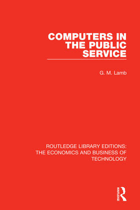 Lamb | Computers in the Public Service | Buch | 978-1-138-47746-9 | sack.de