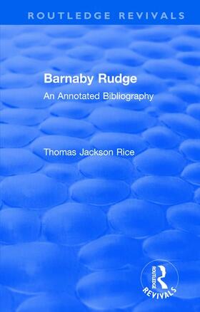 Rice | Routledge Revivals: Barnaby Rudge (1987 ) | Buch | 978-1-138-48597-6 | sack.de