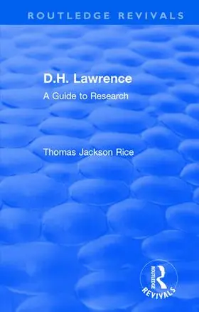 Rice | D.H. Lawrence | Buch | 978-1-138-48615-7 | www.sack.de