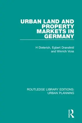 Dieterich / Dransfeld / Voss |  Urban Land and Property Markets in Germany | Buch |  Sack Fachmedien
