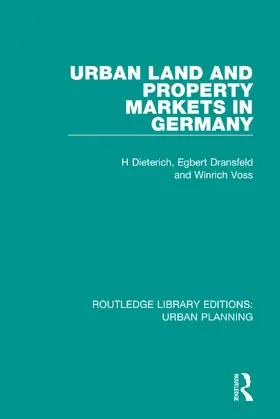Dieterich / Dransfeld / Voss |  Urban Land and Property Markets in Germany | Buch |  Sack Fachmedien