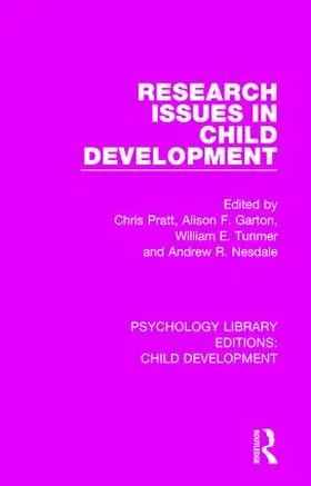 Pratt / Garton / Tunmer | Research Issues in Child Development | Buch | 978-1-138-50101-0 | www.sack.de