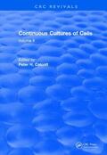 Calcott |  Continuous Cultures of Cells | Buch |  Sack Fachmedien