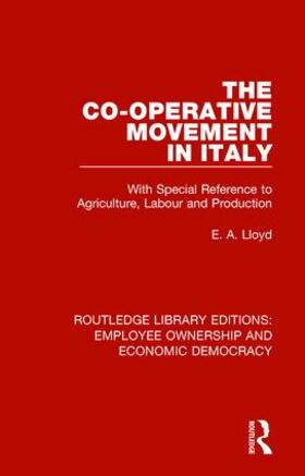 Lloyd | The Co-Operative Movement in Italy | Buch | sack.de